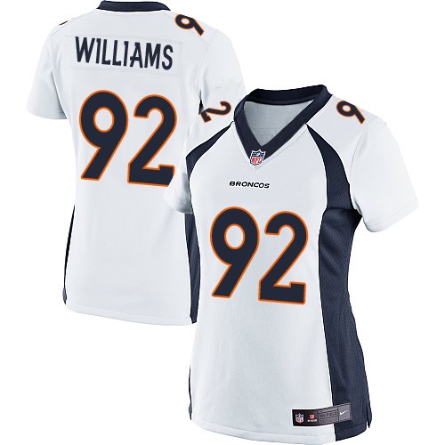 Women's Limited Sylvester Williams Nike Jersey White Road - #92 NFL Denver Broncos